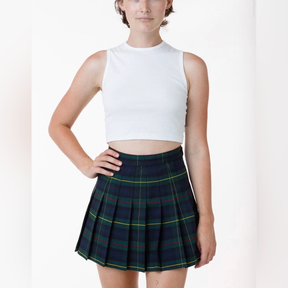 American Apparel Pleated Mini Skirt - Size XL